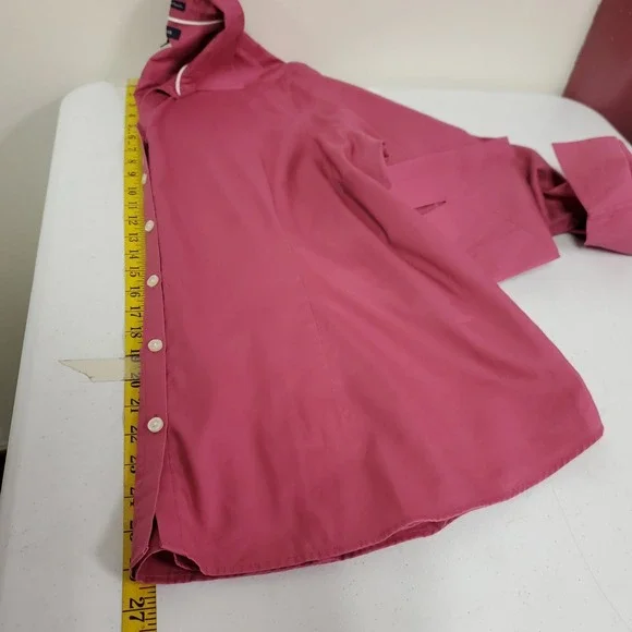 Lands End Womens Long Sleeve‎ No Iron Pinpoint Oxford Button Up Shirt Size 22W - Picture 10 of 14